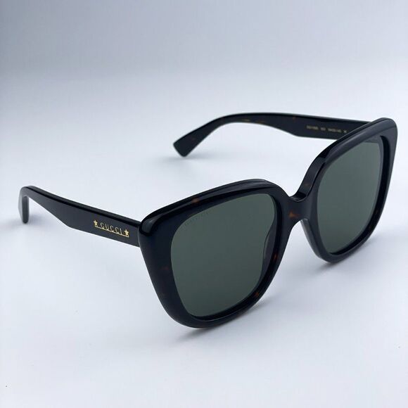SALE! NEW Gucci GG1169S 003 Havana Green Square Oversized Women Sunglasses main image 10